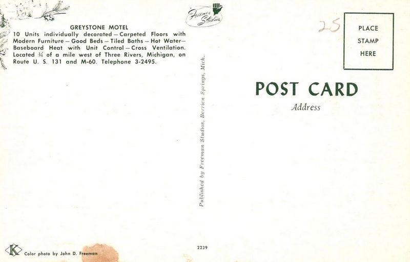 Greystone Motel - Old Postcard (newer photo)